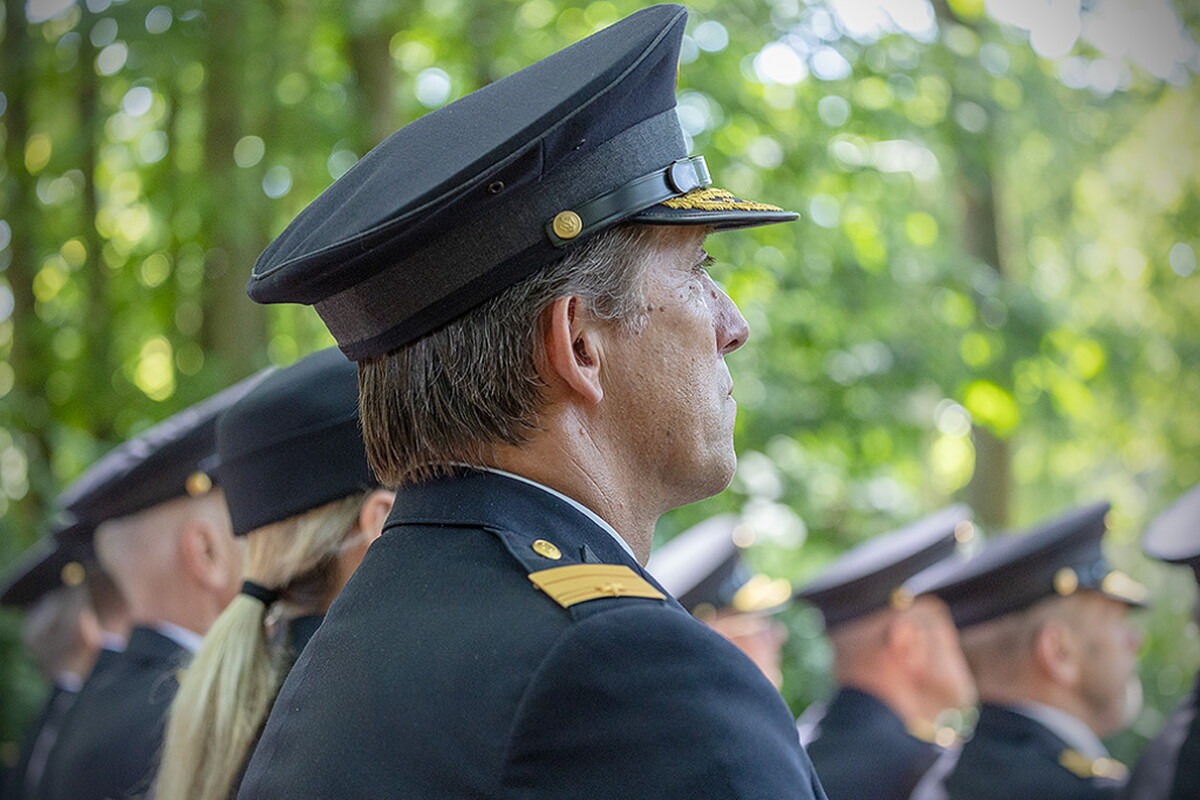 Harm Balk bij de Nationale Brandweerherdenking