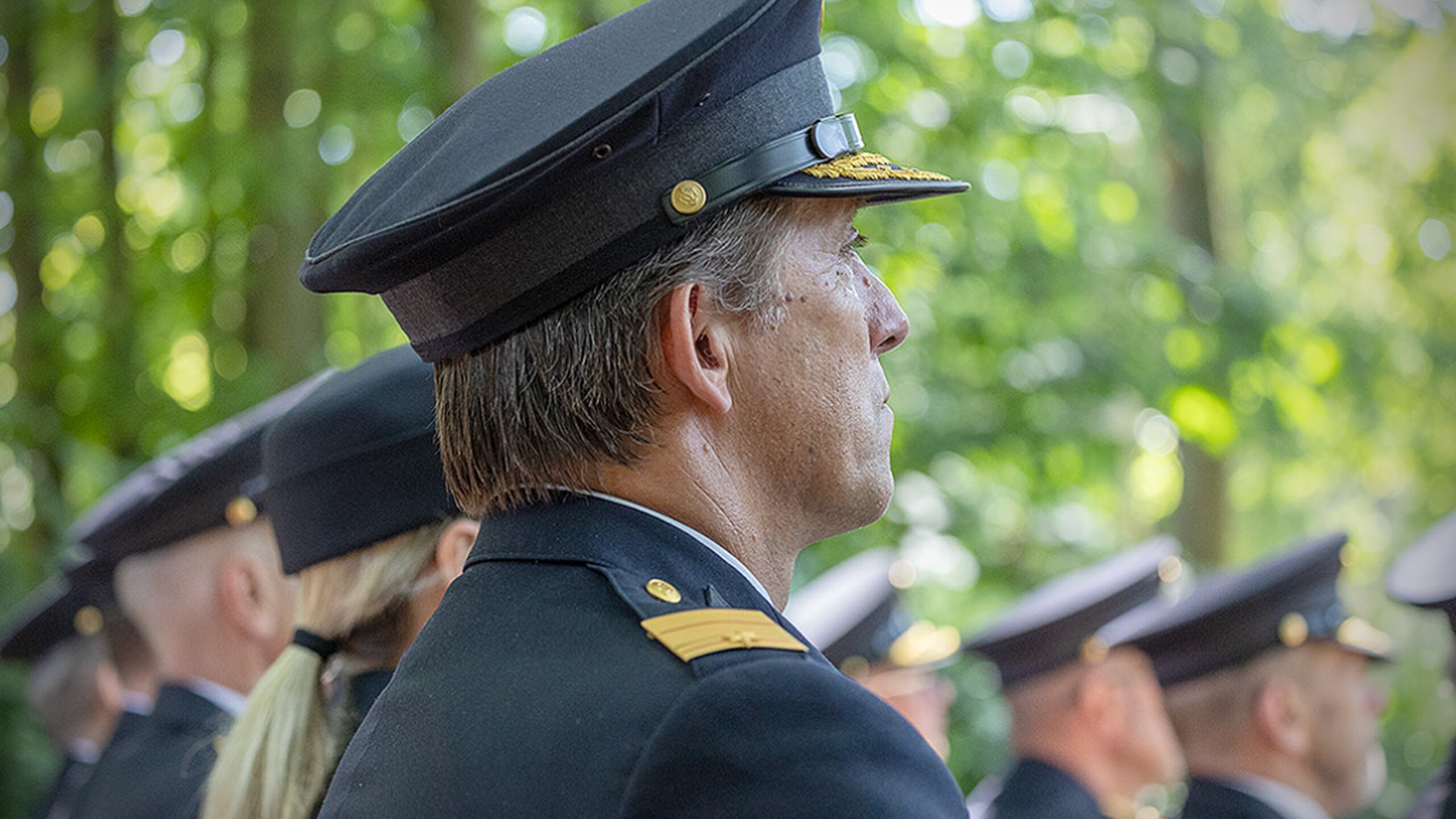 Harm Balk bij de Nationale Brandweerherdenking